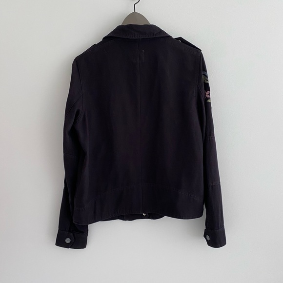 KENSIE Embroidered Asymmetrical Jacket Square Neck, Navy Blue - Picture 15 of 15